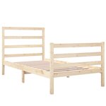 vidaXL Cadre de lit sans matelas bois massif