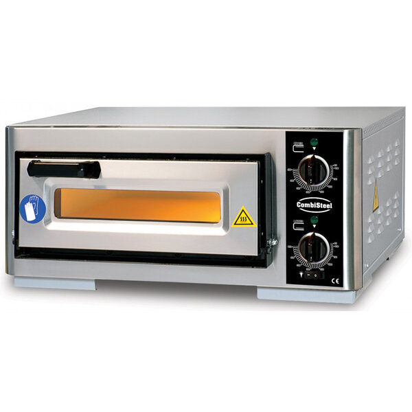 Four à pizza electrique eclairé 1 pizza ø 39 cm - combisteel -  - acier inoxydable 630x600x290mm