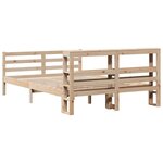 vidaXL Cadre de lit sans matelas 120x200 cm bois de pin massif