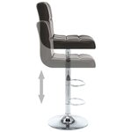 vidaXL Tabourets de bar lot de 2 marron similicuir