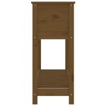 vidaXL Jardinière et étagère Marron miel 111 5x34 5x81 cm Bois de pin