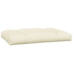 vidaXL Coussins de palette lot de 3 crème tissu