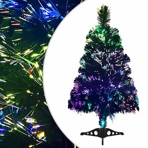 vidaXL Arbre de Noël artificiel Fibre optique 64 cm Vert