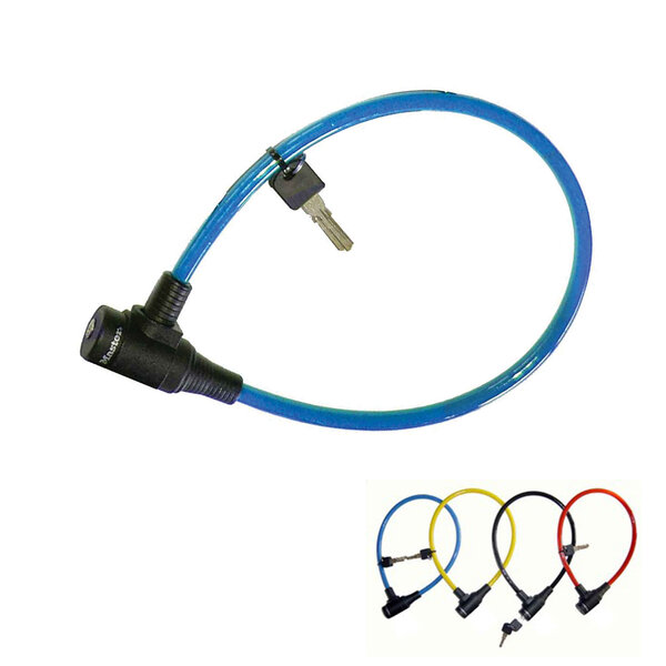 Cable Antivol Vélo 65 cm Câble Clé Extérieur Couleur Aléatoire
