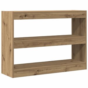 vidaXL Bibliothèque chêne artisanal 100 x 30 x 72 cm Bois d'ingénierie