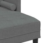 vidaXL Ensemble de Canapés avec coussin 2 Pièces Gris foncé Polyester