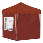 vidaXL Tente de fête pop-up 195 x 195 x 245 cm Terre cuite