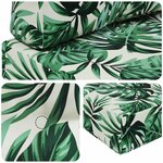 vidaXL Coussin de canapé d'extérieur 2 Pièces Motif feuille Polyester