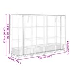 vidaXL Jardinière surélevée avec housse aspect rotin 160x40x123 cm