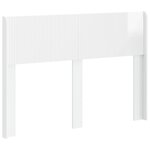 vidaXL Tête de lit Blanc brillant PB