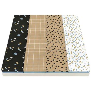 Set de 12 boîtes cadeaux 'minimalist' assorties  8 5x11 5x5 8cm clairefontaine