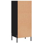 vidaXL Buffet noir 34 5x32 5x90 cm bois d'ingénierie
