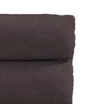 vidaXL Chaises à manger lot de 2 marron foncé tissu