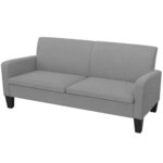 vidaXL Ensemble de canapés 2 Pièces tissu gris clair