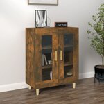 vidaXL Buffet chêne fumé 69 5x34x90 cm bois d'ingénierie