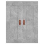 vidaXL Buffet haut Gris béton 69 5x34x180 cm Bois d'ingénierie