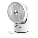 Domo ventilateur de table à télécommande 45 w blanc