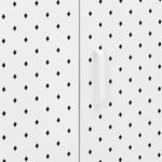 vidaXL Buffet Blanc 105x35x75 cm Acier