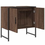 vidaXL Armoire lavabo de salle de bain chêne marron 60x33x60 cm
