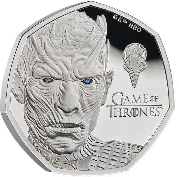Monnaie ICE Game of Thrones Argent 50 Pence United Kingdom 2026 (PRÉCOMMANDE)
