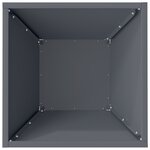 vidaXL Vase en Plastique Anthracite Plastique 35 x 35 x 15 cm Durable