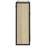 vidaXL Armoire à miroir de salle de bain chêne sonoma bois ingénierie