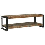 vidaXL Table basse Multicolore bois de récupération massif