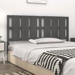 vidaXL Tête de lit Gris 165 5x4x100 cm Bois massif de pin