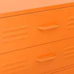 vidaXL Commode Orange 80x35x101 5 cm Acier