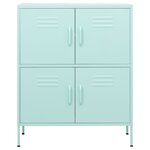 vidaXL Armoire de rangement Vert menthe 80x35x101 5 cm Acier