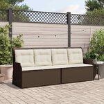 vidaXL Banc de jardin Marron polyrotin