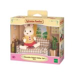 Sylvanian families - 5013 - le papa lapin chocolat et salon