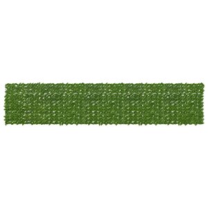 vidaXL Écran de balcon avec feuilles Vert et jaune 500 x 100 cm