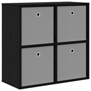 vidaXL Buffet Chêne noir 68 5 x 32 x 67 cm