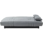 Clic clac 3 places THELMA - Tissu Soro gris moyen - Couchage 125 x 190 cm - 190 x 92 x 96 cm
