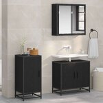 vidaXL Buffet Chêne noir 35 x 35 5 x 76 cm Bois d'ingénierie