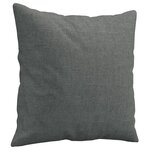 vidaXL Ensemble de canapés 3 Pièces coussins gris foncé tissu