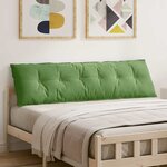 vidaXL Coussin de Dos Vert clair 180 x 50 cm Tissu en velours côtelé
