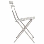 vidaXL Chaise de jardin pliante 2 Pièces Beige 42 x 46 x 82cm Métal