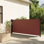 vidaXL Auvent latéral rétractable marron 120x500 cm