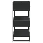 vidaXL Table console noir 90x35x80 cm bois d'ingénierie
