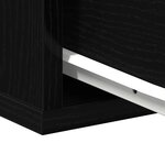 vidaXL Cabinet de chevet Chêne noir 40 x 30 x 30 cm Bois d'ingénierie