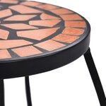 vidaXL Tables mosaïque 3 Pièces Terre cuite Céramique