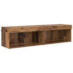 vidaXL Ensemble de meuble TV mural 6 Pièces Bois ancien Bois d’ingénierie