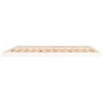 vidaXL Cadre de lit blanc 180x200 cm Super King bois de pin massif