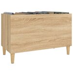 vidaXL Armoire à disques chêne sonoma 74 5x38x48 cm bois d'ingénierie