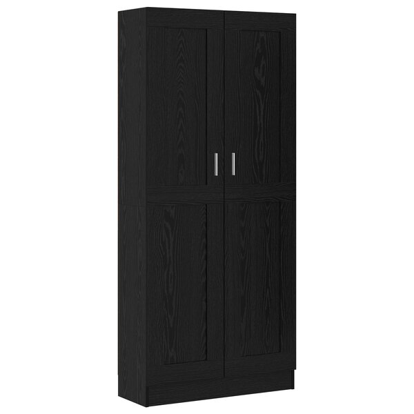 vidaXL Bibliothèque Chêne noir 82.5 x 30.5 x 185 cm Bois d'ingénierie