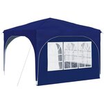 vidaXL Tente de fête pop-up 290 x 290 x 245 cm Bleu