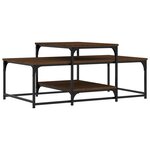 vidaXL Table basse chêne marron 102x60x45 cm bois d'ingénierie