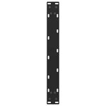 vidaXL Pieds de table basse Noir 2 pièces 70 x (42-43) cm Acier